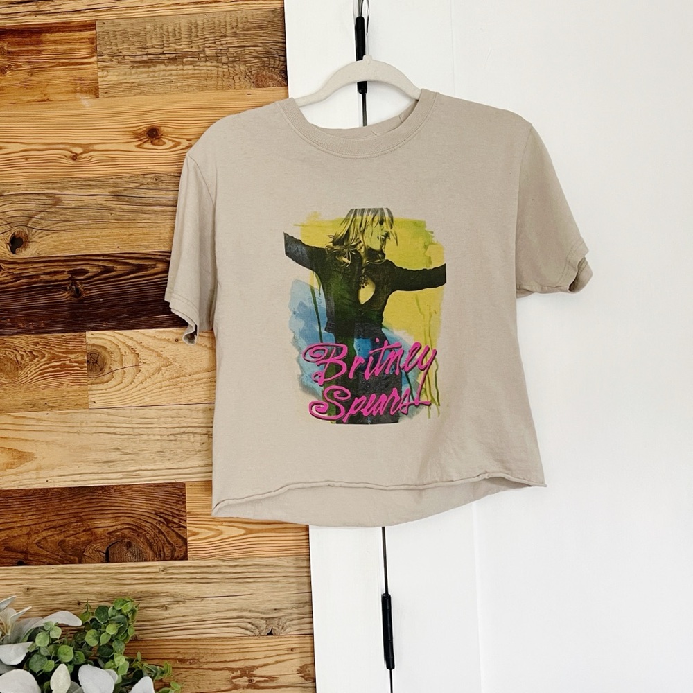 Britney Spears Crop Top Short Sleeve Top